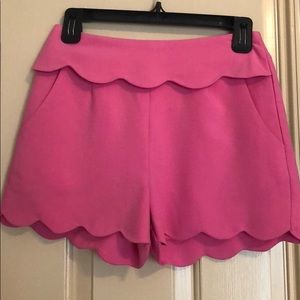 Very J pink scalloped shorts. Size Small. NWOT